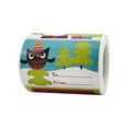 thumbnail image 1 of Rectangle Roll Christmas Holiday Card Gift Packaging Cute Cartoon Decoration Sticker Label, 1 of 9