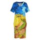 thumbnail image 3 of Vestido holgado con bolsillos de estilo artístico de Campo de trigo con cuervos, vestidos de mujer, falda de verano para mujer, vestido elegante para invitadas de boda, 3 of 6