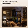 thumbnail image 3 of Large Black Lampshade, Floor Lamp Shade Cover,SWAIFDEE Wave Metal Black Lamp Shades For Table Lamp 10x16x14.75 Etched Forest Spider Fitter, 3 of 8