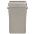 thumbnail image 2 of Rubbermaid Slim Jim 92 Qt. / 23 Gallon Beige Rectangular Trash Can with Beige Drop Shot Lid, 2 of 2