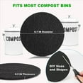thumbnail image 2 of 20Pcs Charcoal Filter for Compost Bucket 6.7 Inch Kitchen Activated Carbon Compost Bin Filter Replace for Countertop Bin,20 x Charcoal Filter for Compost Bucket,Black, 2 of 6