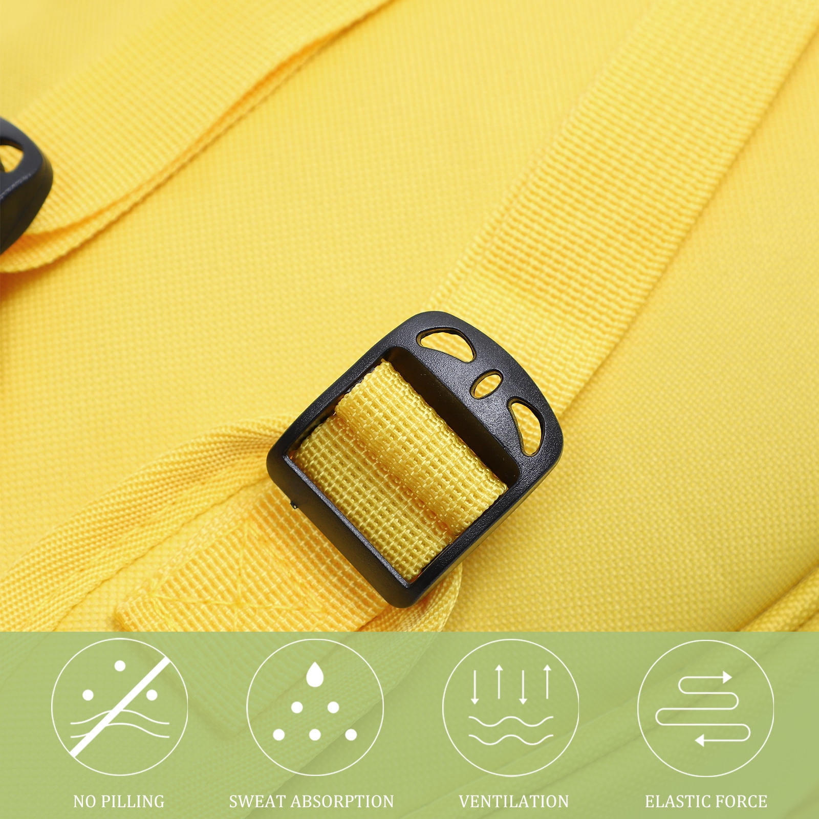 UPOUART Yellow Oxford Cloth Ukulele Case with Large Capacity and Scratch-Resistant Interior Lining, 1 Pc