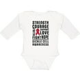 thumbnail image 3 of Inktastic Sickle Cell Awareness Strength Courage and Support Boys or Girls Long Sleeve Baby Bodysuit, 3 of 5