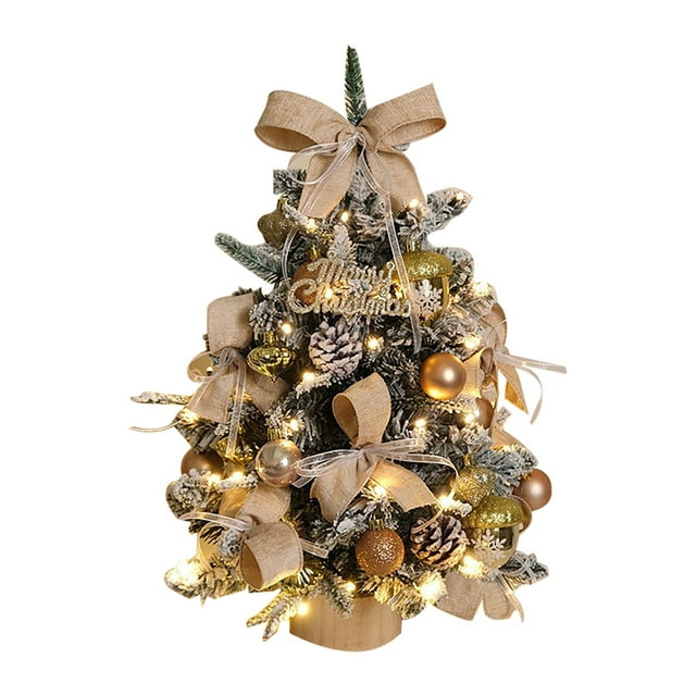FUYPSE 2026 New Arrivals 1Pc Glowing Christmas Tree Ornament (with Remote Control Light String) | Indoor Christmas Decoration | Tree Lighting | Creative Holiday Atmosphere Maker 45cm/18in