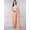 Peach Nougat, variant on Cotton Saree from Bengal with Silver Zari Thread woven Border and Stripe Pallu – Empire Yellow