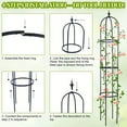 thumbnail image 4 of 1pc, 59 Inches High Garden Arched Trellis For Climbing Plants, Obelisk Garden Trellis Steel Frame Plant Trellis Flower Support Anti-Rust Plastic Coated Metal Plant Support For Climbing Vines And Flowe, 4 of 4