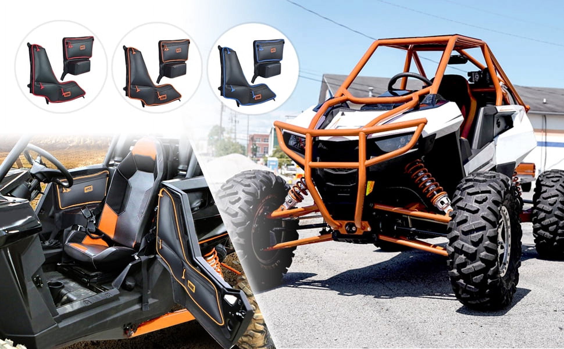 Goldfire RZR RS1 Accessories Side Door Bags Offroad UTV Seats Door Bag and Arm Rest Set For Polaris RS1
