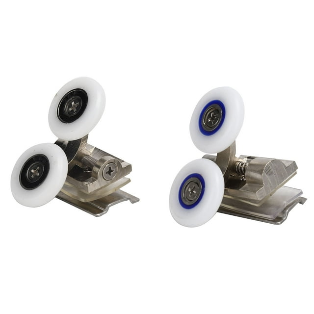 HURRISE Rouleaux de Coureur de Porte de Douche en Alliage de Zinc Roues de Poulie de Porte en Verre Accessoire de Salle de Bain, Roue de Porte de Douche, Pièces de Porte de Douche