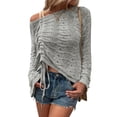 thumbnail image 1 of Txlixc Blusa de mujer, pullover holgado de manga larga Txlixc moda, 1 of 8