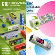 2K 32GB Mini Thumb Digital Camera/Video Camera, 0.96 HD LCD Display, Portable Small Cameras for Capturing Life Moment Youthwith Elegant Gift Box/USB2.0 2-in-1 SD/TF Card Reader