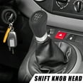 thumbnail image 2 of Pomo para palanca de cambios de coche de 5 velocidades, tono negro y plateado, apto para BMW Serie 1, E81, E87, E88, paquete de 1, 2 of 8