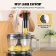 thumbnail image 3 of KFFKFF Food Processor Vegetable Chopper for Shredding Slicing Kneading 9-Cup 600W, 3 of 9