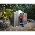 thumbnail image 6 of Canopia by Palram Rubicon Storage Shed, 6' x 5' x 6', Gray, 6 of 13