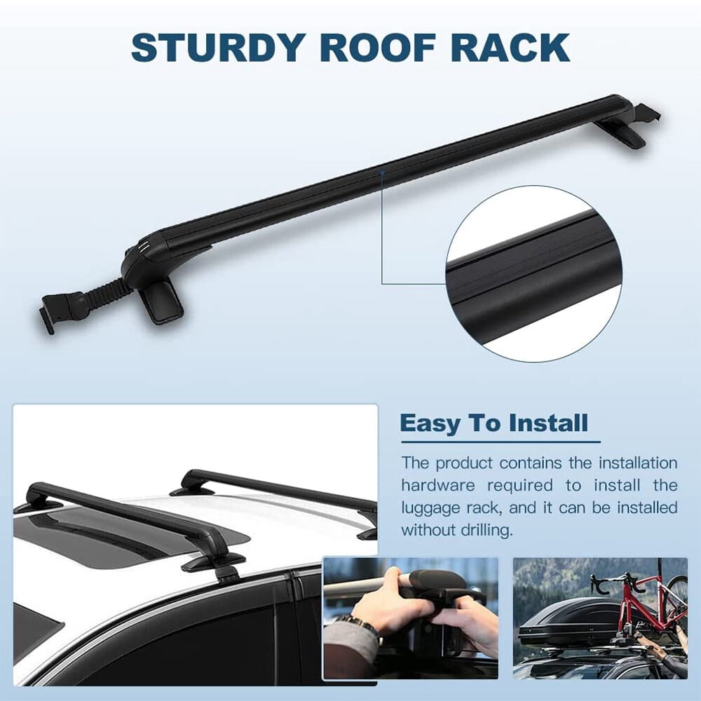 For Nissan Versa 2007-22 Car Top Roof Rack Cross Bar 43.3" Luggage Cargo Carrier