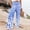 Sky Blue, variant on WXLWZYWL Womens Trousers Wide Leg High Waist Loose Fit Trousers Pants for Women Linen High Cut Summer Fall Trousers Pants 2024