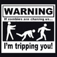 thumbnail image 3 of Tee Hunt Warning If Zombies are Chasing Us I'm Tripping You Youth T-Shirt T-Shirt, Red, Large, 3 of 5