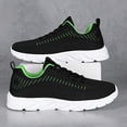 thumbnail image 5 of Men's Casual Sneakers, Men's Knit Running Shoes - Breathable Lightweight EVA Sole, Low-Top Design for Gym, Jogging & Secure Lacing, Black, Fitness Shoes Daily Wear - All-Season Comfort,  Sporty Style, 5 of 9