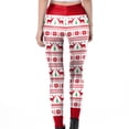 thumbnail image 5 of Leggings Navideños Para Mujeres Pantalones de Yoga Niñas Flacas Navidad Jingle Bell Impreso Cintura Alta Pantalones Elásticos Odeerbi ODB209690, 5 of 5