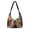 Christmas Black Cat Print, variant on Christmas Snowman Pattern Padded Hobo Purse for Women, Roomy Crossbody Bag with Matching Small Pendant, Adjustable Strap for Holiday Giftsing, Party Outings Daily Commute