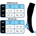 thumbnail image 3 of Calcetines de compresión para mujeres y hombres (2 pares), medias de compresión para correr, volar, hacer deporte, viajar (rosa L/XL), 3 of 3