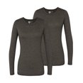 thumbnail image 1 of Adar Underscrub Tee 2 Pack pour Femme - Manches Longues Cintrées, 1 of 5