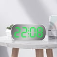 thumbnail image 4 of Xihbxyly Cosas Por Menos de 5 Dolares Reloj de Escritorio con Espejo Digital Inteligente Multifuncional, Pantalla Grande, Reloj Electrónico Silencioso con Temperatura Activada Por Sonido para Regalos, 4 of 7
