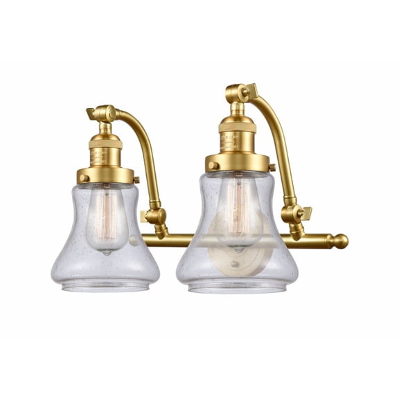 Innovations 515-2W-SG-G194-LED Bellmont 2 Light Bath Vanity Light part of the Franklin Restoration Collection, Satin Gold