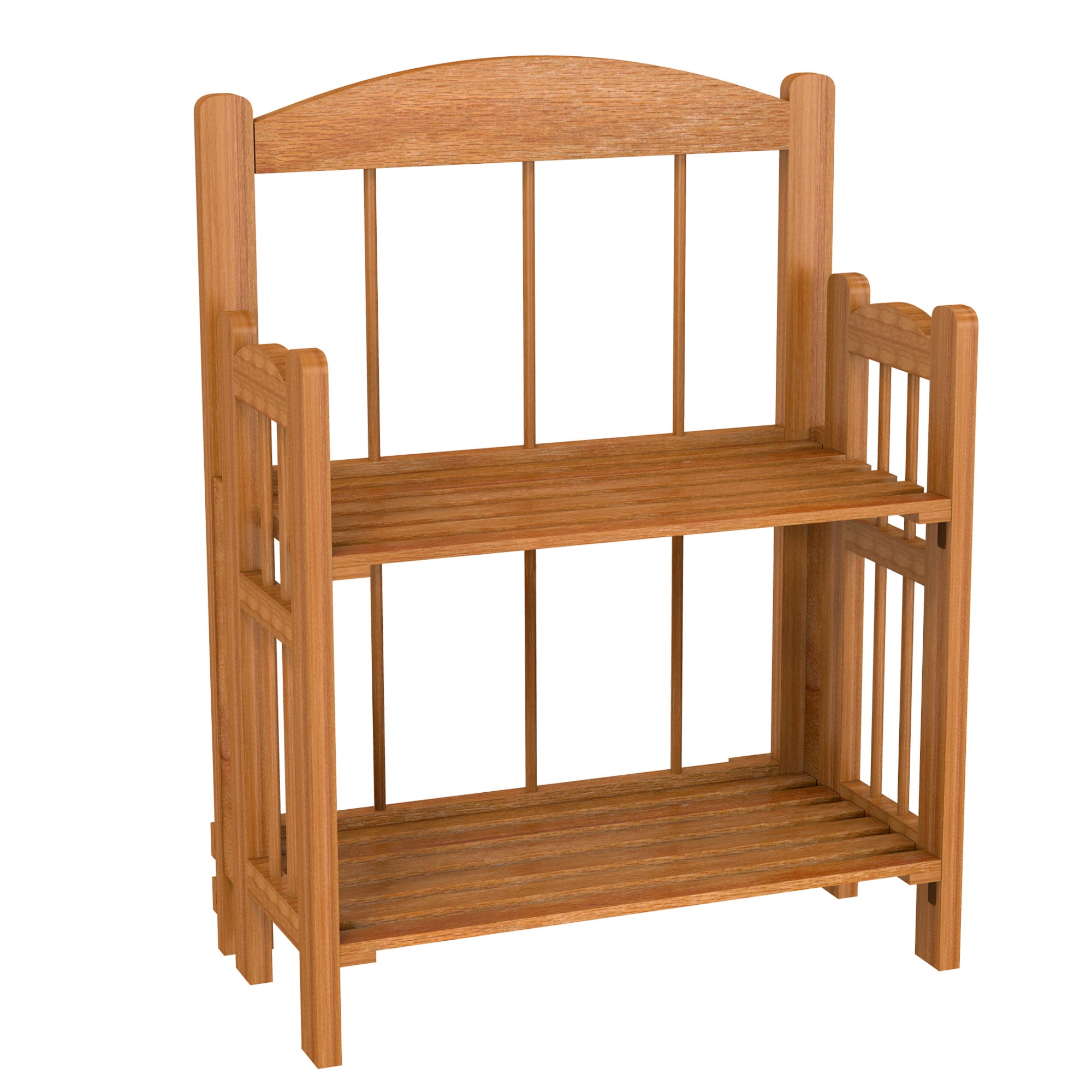 2 Shelf Cedar Finish Bookcase by Lavish Home