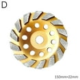 thumbnail image 3 of Liquidation Maintenant Roues de Meulage Turbo pour Béton, Roues de Meuleuse d'Angle Robustes, 3 of 7
