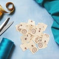 thumbnail image 3 of OULII 100Pcs Vintage Style Beige Sewing Tags Handmade Labels for Crafting Clothing and Scrapbook Decor, 3 of 7