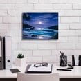 thumbnail image 3 of Epic Graffiti 'Moonlight Waves 2' by Anthony Casay, Canvas Wall Art, 16"x12", 3 of 8