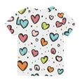 thumbnail image 5 of Toddler Girl Clothes under $5 Short Sleeve Round Neck Print Kids T-Shirt Tee Top 3-14 Years Multicolor 5 Years, 5 of 5