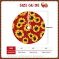 thumbnail image 4 of Kll Sunflowers On Red Christmas Tree Skirt 48",Party Decorations Farmhouse For Christmas Decorations Holiday Party, 4 of 8