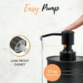 thumbnail image 4 of Autumn Alley 2 Piece Matte Black Bathroom Accessories Set- Soap Dispenser & Toothbrush Holder for Farmhouse Bathroom, 4 of 8