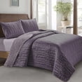 thumbnail image 2 of Edredón con Fundas King Size Elefantito Mauve Color Lila Satinado Capitonado con Hilo, 2 of 7