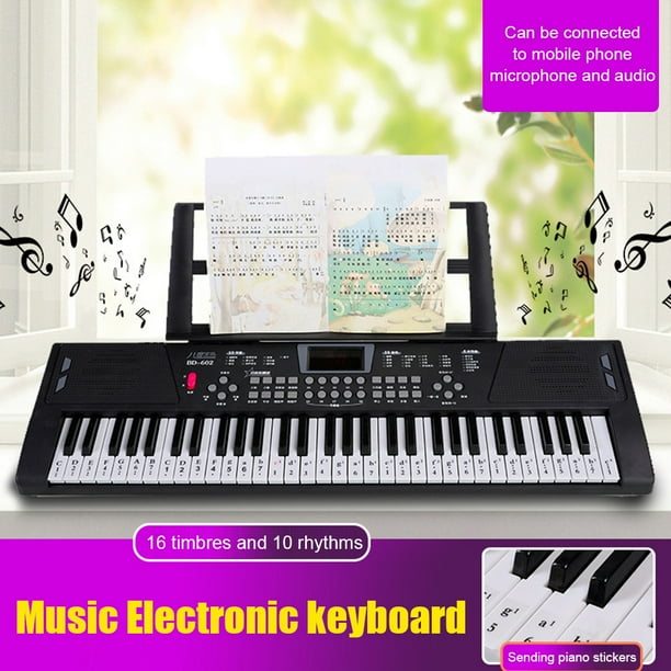 Piano Electronic Keyboard Música Digital Teclado Electrónico Con Altavoces Duales Incorporados