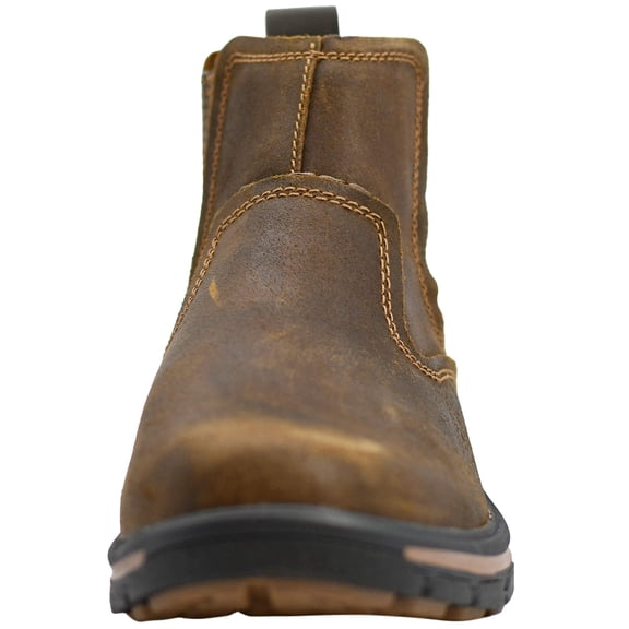 Skechers Mens Ankle Boots, Relaxed Fit SegMent-Dorton Boot, Slip-on Leather Shoes