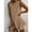 Khaki, variant on Blmnix Hawaiian Dresses Women Dresses Lace Dress Shift Petticoat Crew Neck Sleeveless Mini Casual Summer Dress,XL