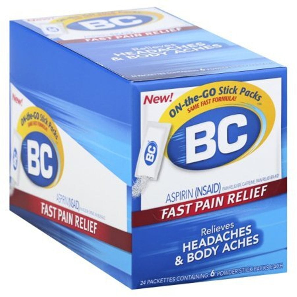 BC Aspirin NSAID Powder for Fast Pain Relief of Headaches and Body ...