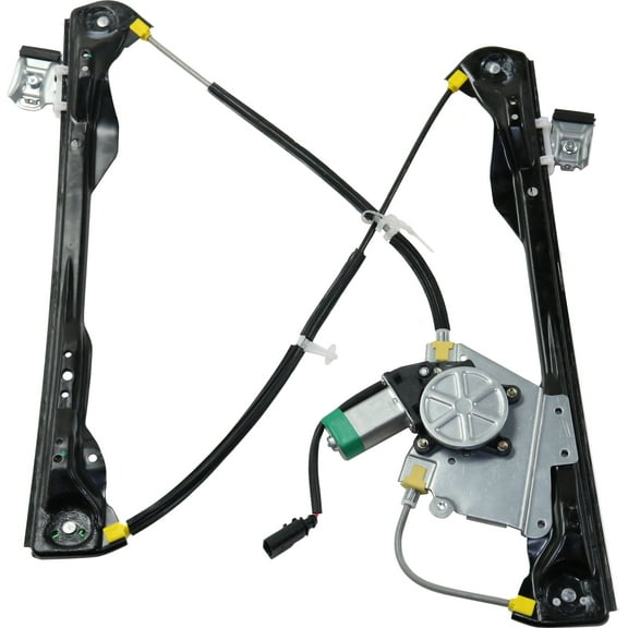 Window Regulator Compatible For 2000-2007 Ford Focus Front, Left Driver Sedan Wagon Power With Motor