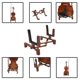 thumbnail image 3 of Yuarrent Soporte Universal ajustable para violín, soporte plegable para violín, estante de exhibición, soporte Musical Accesorios para instrumentos musicales Yuarrent YQ0475-00B, 3 of 6