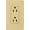 Goldstone, variant on Lutron 50961 - SCR-15-TP SATIN COLOR 15 AMP RECEPTACLE TAUPE Straight Blade Wall Outlets