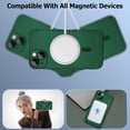 thumbnail image 2 of Magnetic case for iPhone 13 Phone Case for Women, Matte Luxury Soft Metallic Luster Design with Camera Lens Protector, Compatible with Magsafe Case for iPhone 13 6.1" - Green, 2 of 7
