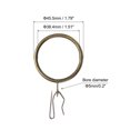 thumbnail image 2 of Uxcell 40pcs 1.5-Inch Metal Curtain Hook Rings Anillas de cortina de metal de 1.5 pulgadas de Uxcell con ganchos de pin, 2 of 4