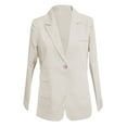 thumbnail image 5 of Casual Blazers for Women 2025 Long Sleeve Notch Lapel Collar Slim Fit Business Casual Work Office Jacket, 5 of 7
