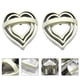 thumbnail image 2 of 2 juegos de moldes para galletas en forma de corazón, molde para galletas de acero inoxidable, herramienta para hornear (beige), 2 of 6
