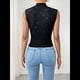 thumbnail image 5 of Tops de Verano para Mujer, Cuello en V, para Salir, Tirantes Elásticos con Lentejuelas, Conjuntos Casuales Negro L, 5 of 7