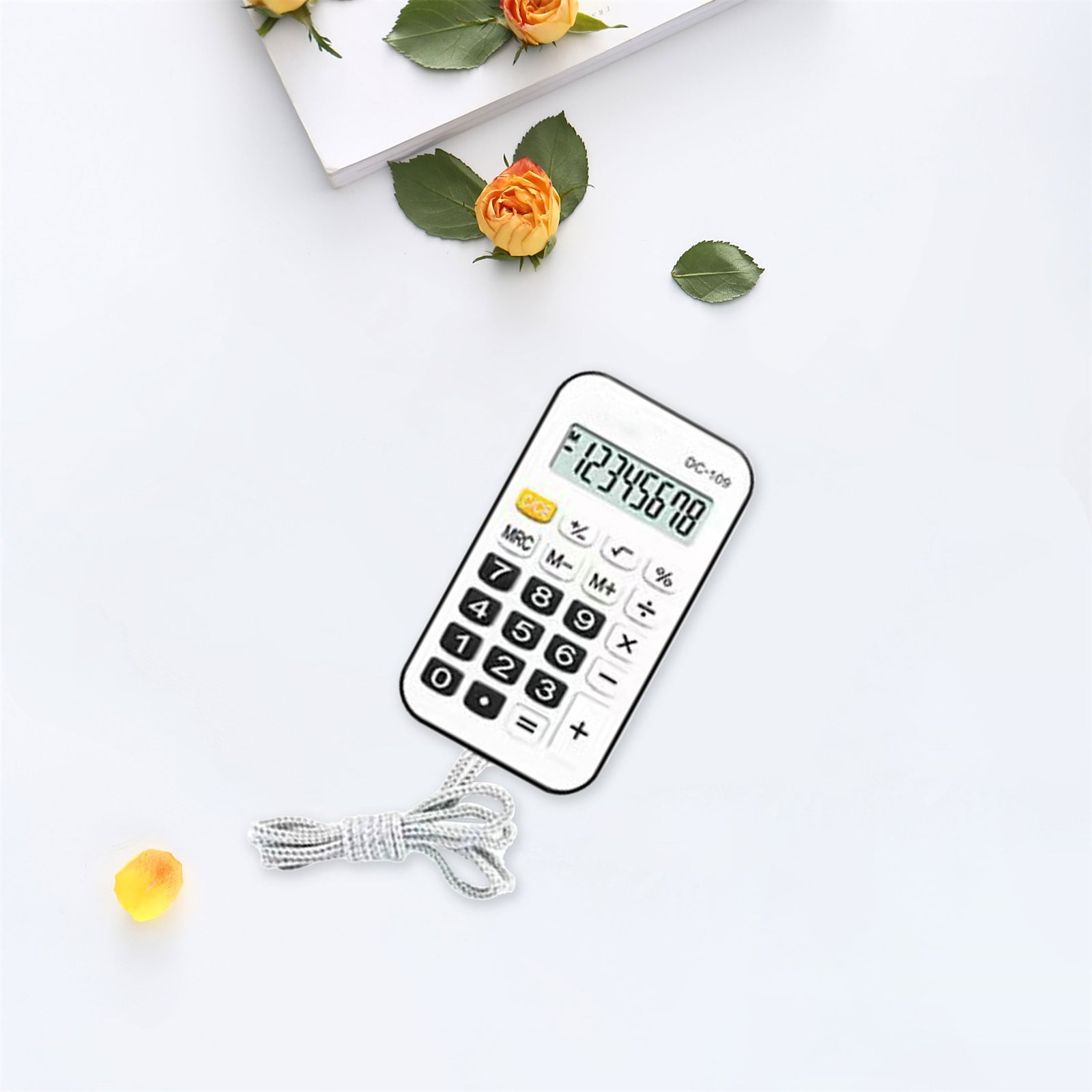 Pouches For Organization Small Portable Calculator Simple Fashionable Design With Rope For Students Use Material Portable Mini Cute With Rope Student's Neck Hanging Calculator