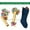 Dark Blue, variant on HCBY Large Knitted Christmas Stockings, Non-Woven Fabric for Wall Decor, Fireplace Mantel, Holds Candy, Cards & Small Gifts(Gray,8.66x18.11x5.51in)
