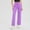 Purple-04, variant on LIBRCLO Yoga Pants for Women Casual High Waist Workout Stretch Breathable Comfortable Solid Color Wide Leg Pants